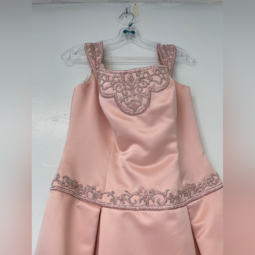 Elegant Pink Embellished Dress